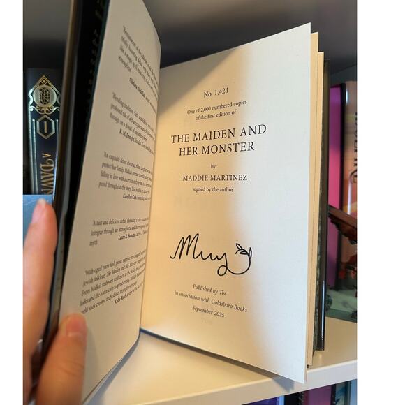 Goldsboro Signed The Maiden And Her Monster By Maddie Martinez - Picture 5 of 7